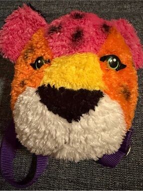 Lisa Frank Mini Backpack – Super Cute Plush Leopard vintage (NEW – No Tags) Y2K